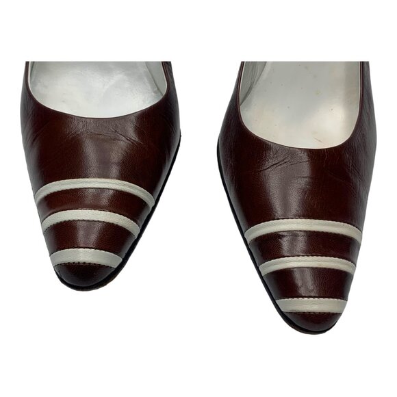 RALPH LAUREN Napa Leather Classic Runway 01 Collection Pumps - Picture 6 of 12